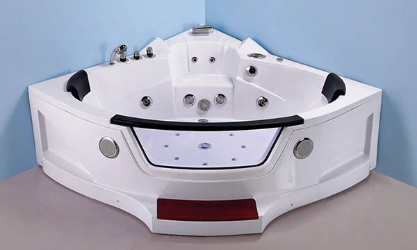 Modern Corner Massage Whirlpool Bathtub (KF-623)