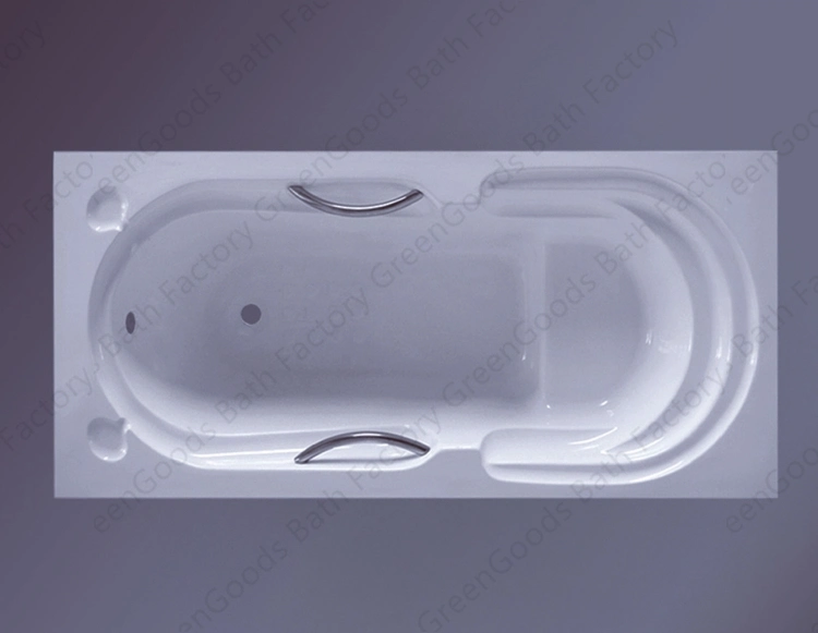 Chinese Low Price 1400mm Small Sizes Acrylic Bath Tub Bathroom Drop in Bathtub