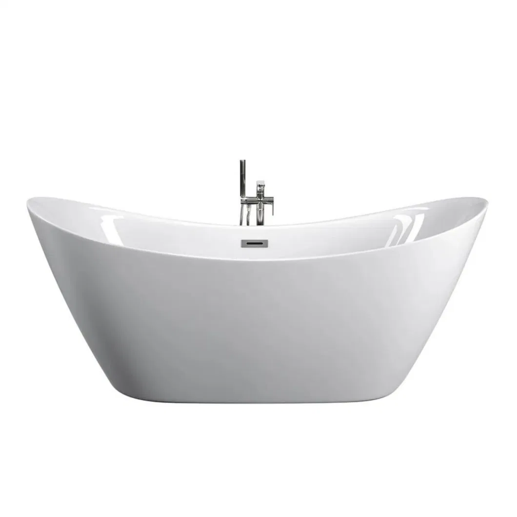 Freestanding Ellipse Skirt Acrylic Bathtub with E0 Environmental Protection Level for Five Star Hotel