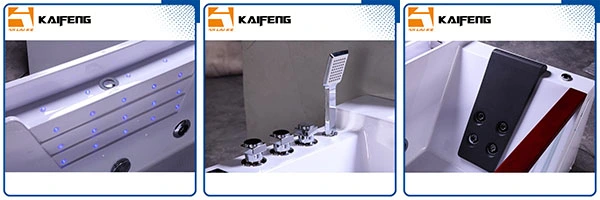 Bathroom Freestanding Whirlpool Bathtub, Acrylic Massage Bathtub (KF-620)